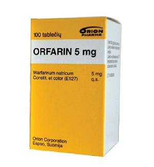 Coumadin (Warfarin) 5mg Tablets x 1's