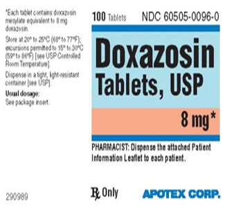 Doxazosin (Cardura) 8mg Tablets x 1's