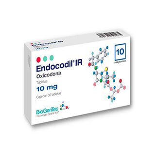 ENDOCODIL IR (OXICODONA) 10MG CX30 TABS x 1's