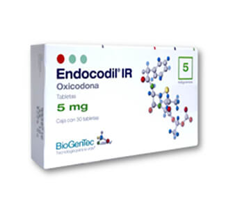 ENDOCODIL IR (OXICODONA) 5MG CX30 TABS x 1's