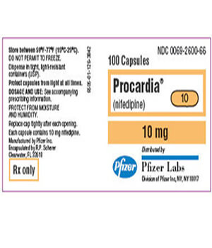 Procardia (Nifedipine) 10mg x 1's