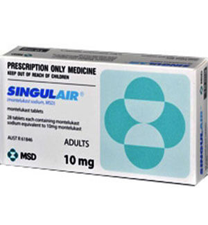 Singulair (Montelukast) 10mg Tablets x 1's