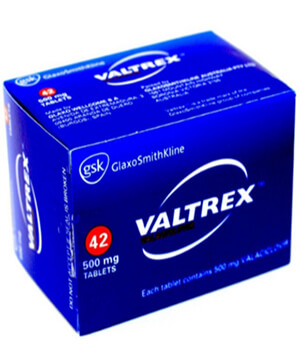Valtrex (Valacyclovir) 500mg x 1's